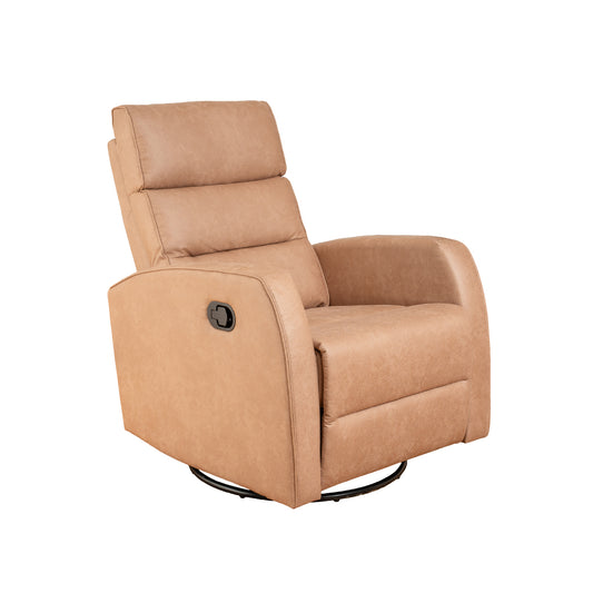 Mocha Beige recliner chair on a white background