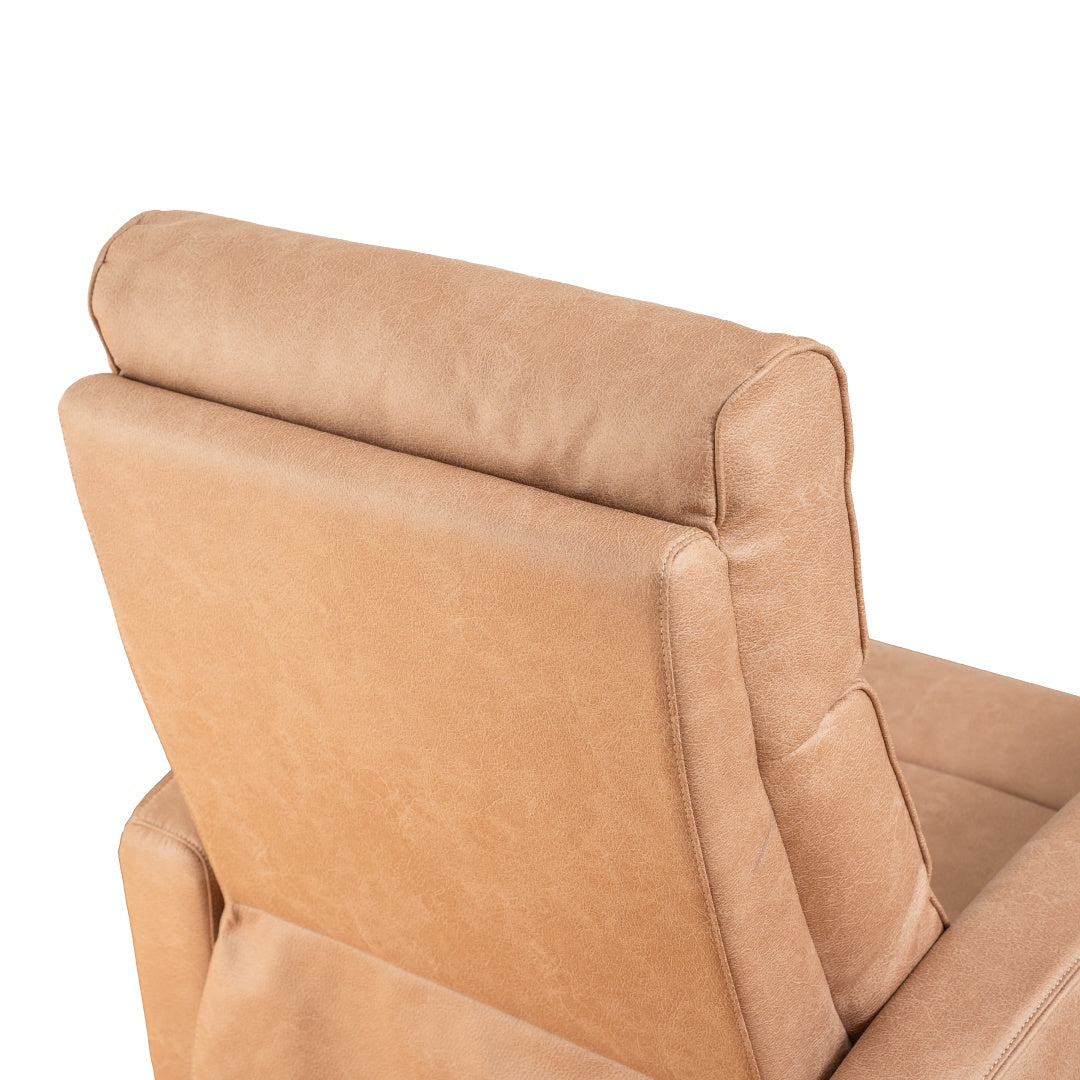 Close-up of beige leather