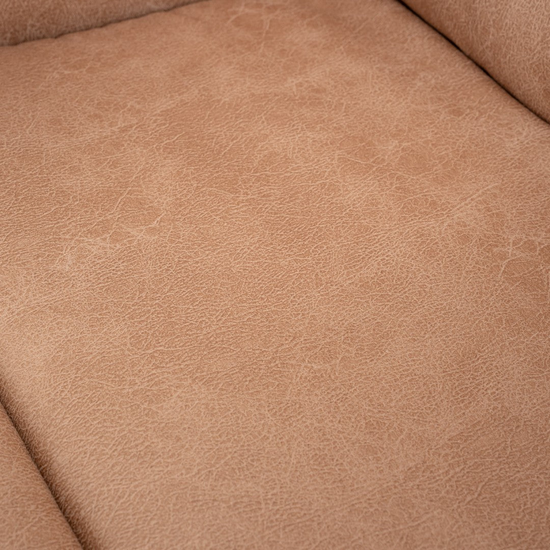 Close-up of Mocha Beige chair leather texture