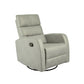 Pewter Grey recliner chair on a white background