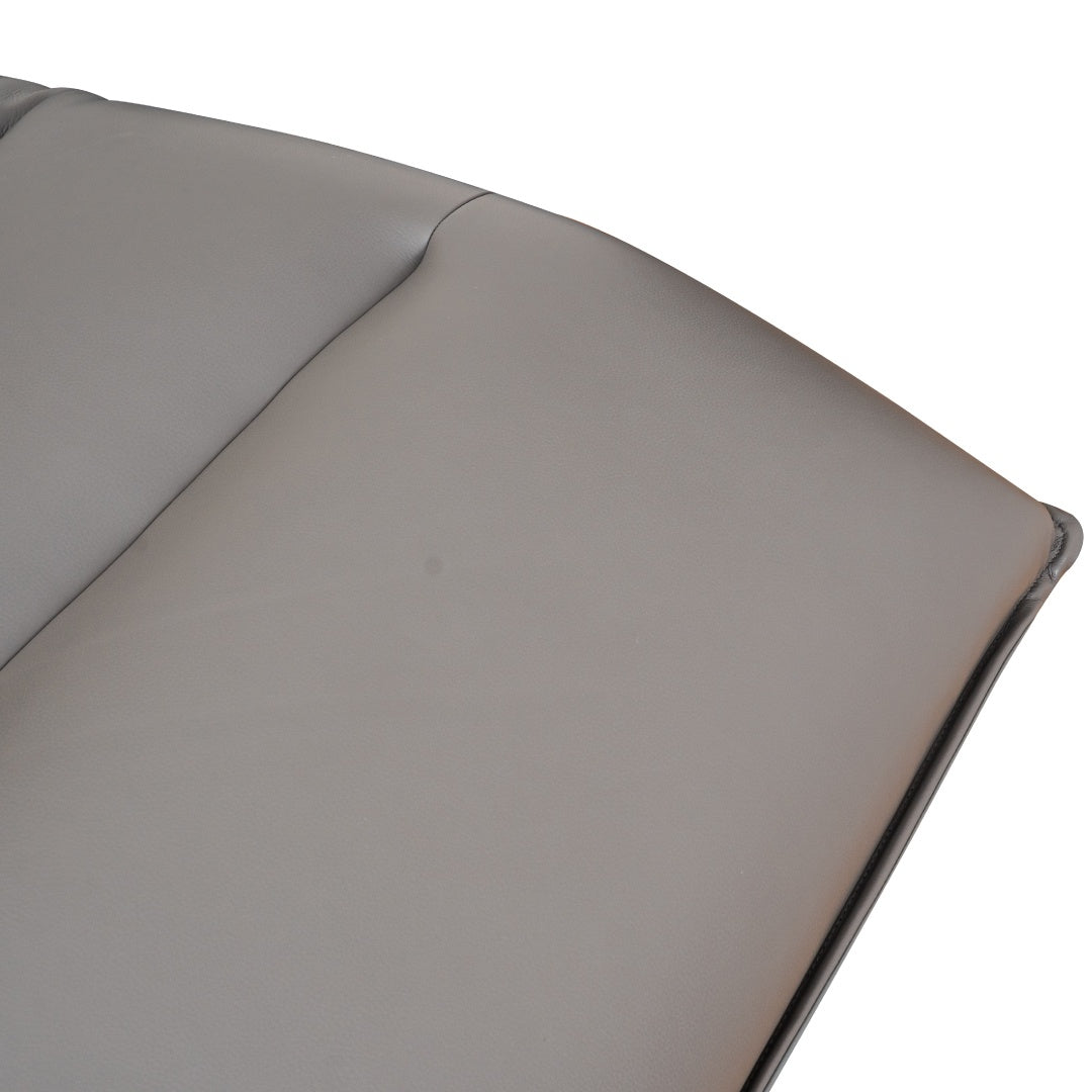 Close-up of a coal leather surface