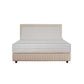 Matte White Adjustable bed front view