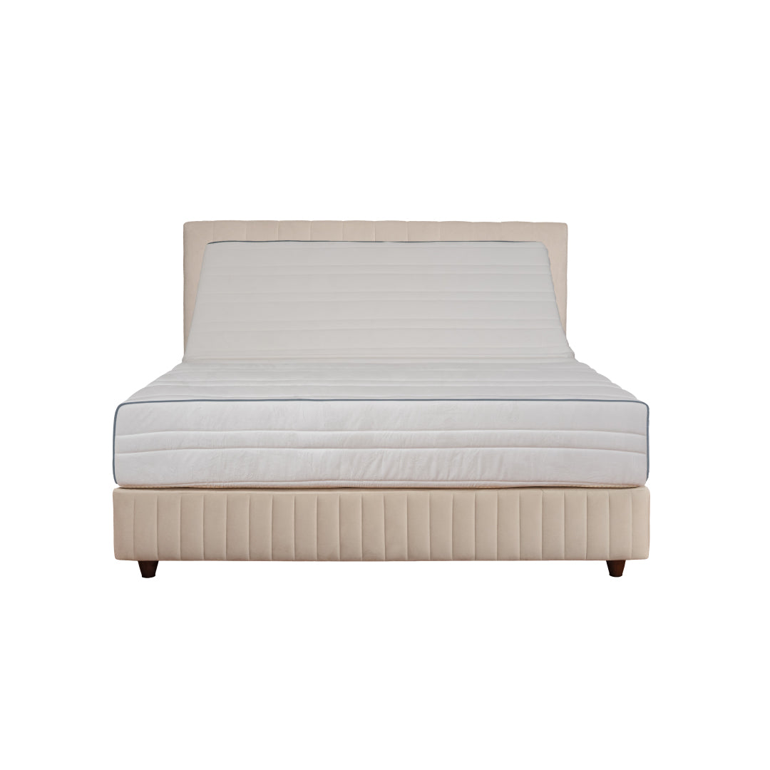 Matte White Adjustable bed front view
