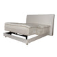 Pearl White bed adjustable feature close-up