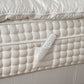 Pearl White bed with remote control pocket